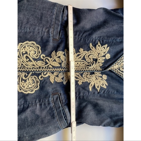 Tommy Bahama Embroidered Longline Women’s Denim Jacket - Picture 8 of 12